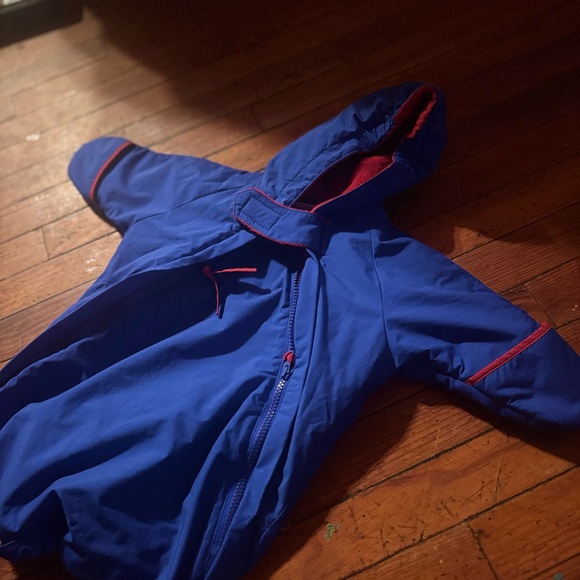 Vintage rugged bear infant car seat stroller winter bunting snowsuit - Picture 6 of 9